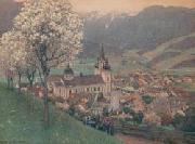 Gustav Jahn Prozession bei Mariazell. china oil painting artist